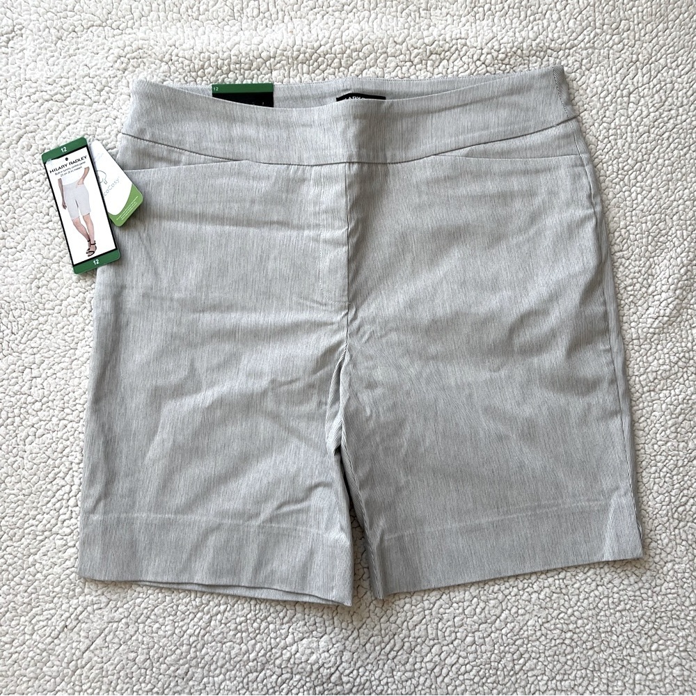 New Hilary Radley Gray Bermuda Shorts